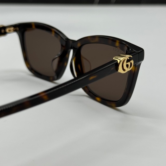 NEW GG1596SK 003 GUCCI HAVANA BROWN UNISEX GUCCI SUNGLASSES - Picture 9 of 13